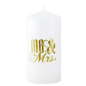 Mr. & Mrs. Pillar Candle