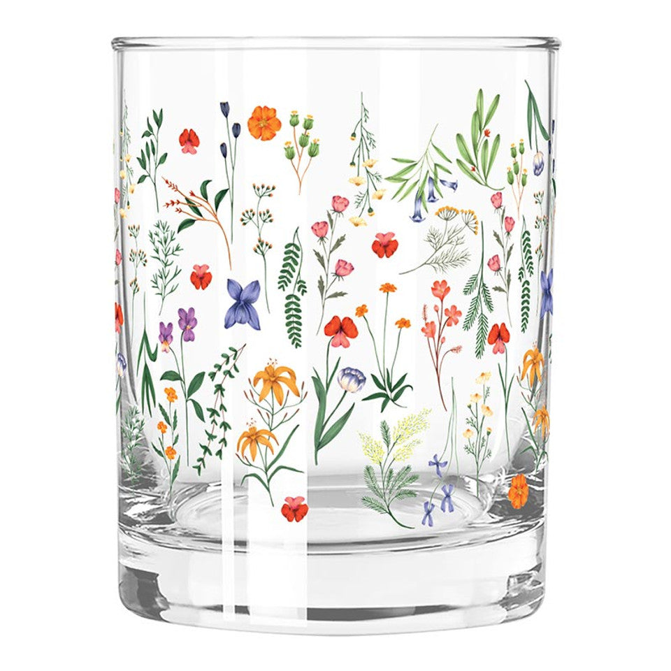 Boho Flowers DOF Glass