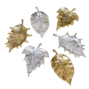 Jasper Leaf Tray - Assorted Styles - Gold & Silver