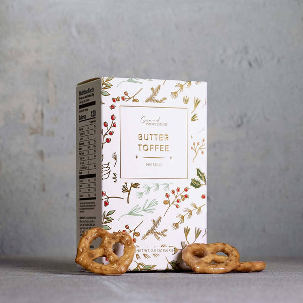 Holiday Butter Toffee Pretzels - 2oz