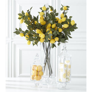 Lemon & Foliage Spray Stem - 30in