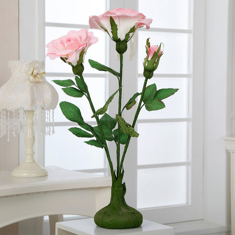 Standing Artificial Roses 23" - Pink