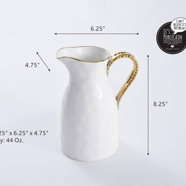 Gold Dot Water Pitcher