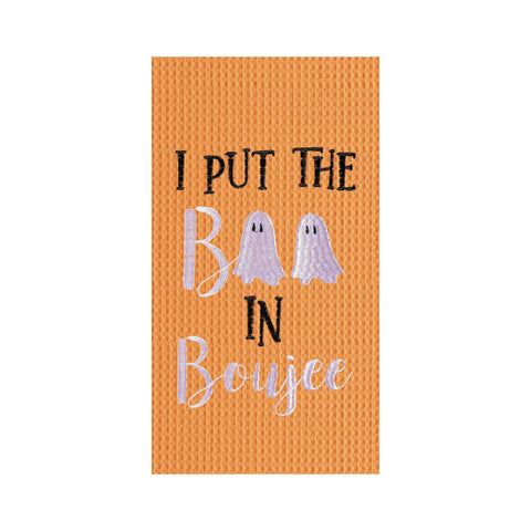 I Put the Boo in Boujee Tea Towel