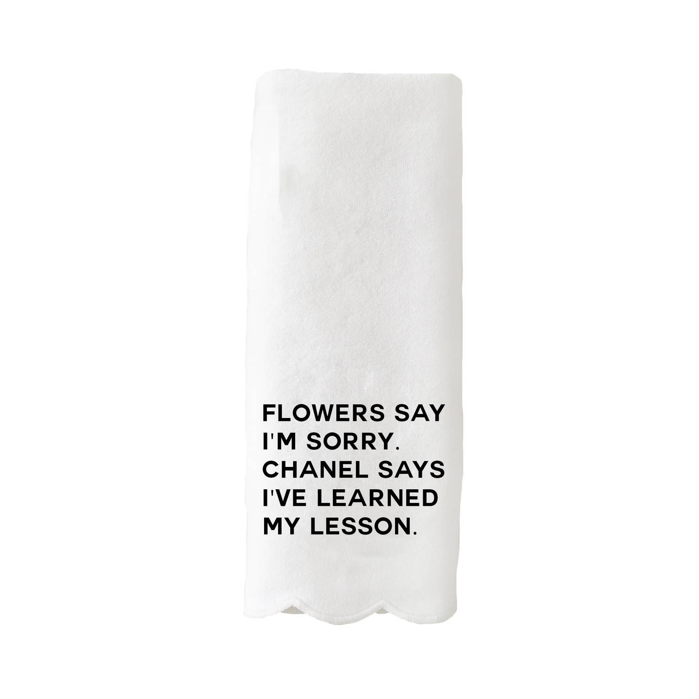 Flowers Say I'm Sorry Tea Towel