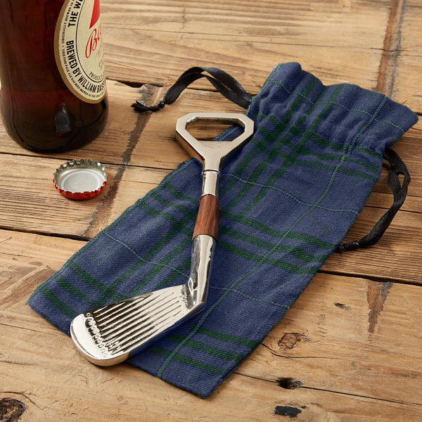 Golf Club Bottle Opener - Brass/Mango Wood