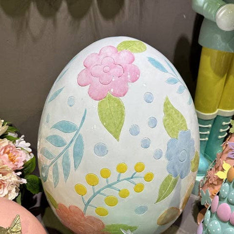 Floral Pastel Easter Egg - 20 in