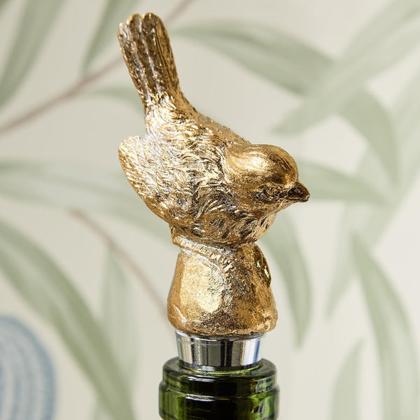 Gold Bird Bottle Stopper - Assorted Styles