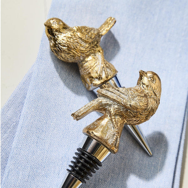 Gold Bird Bottle Stopper - Assorted Styles