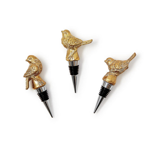 Gold Bird Bottle Stopper - Assorted Styles