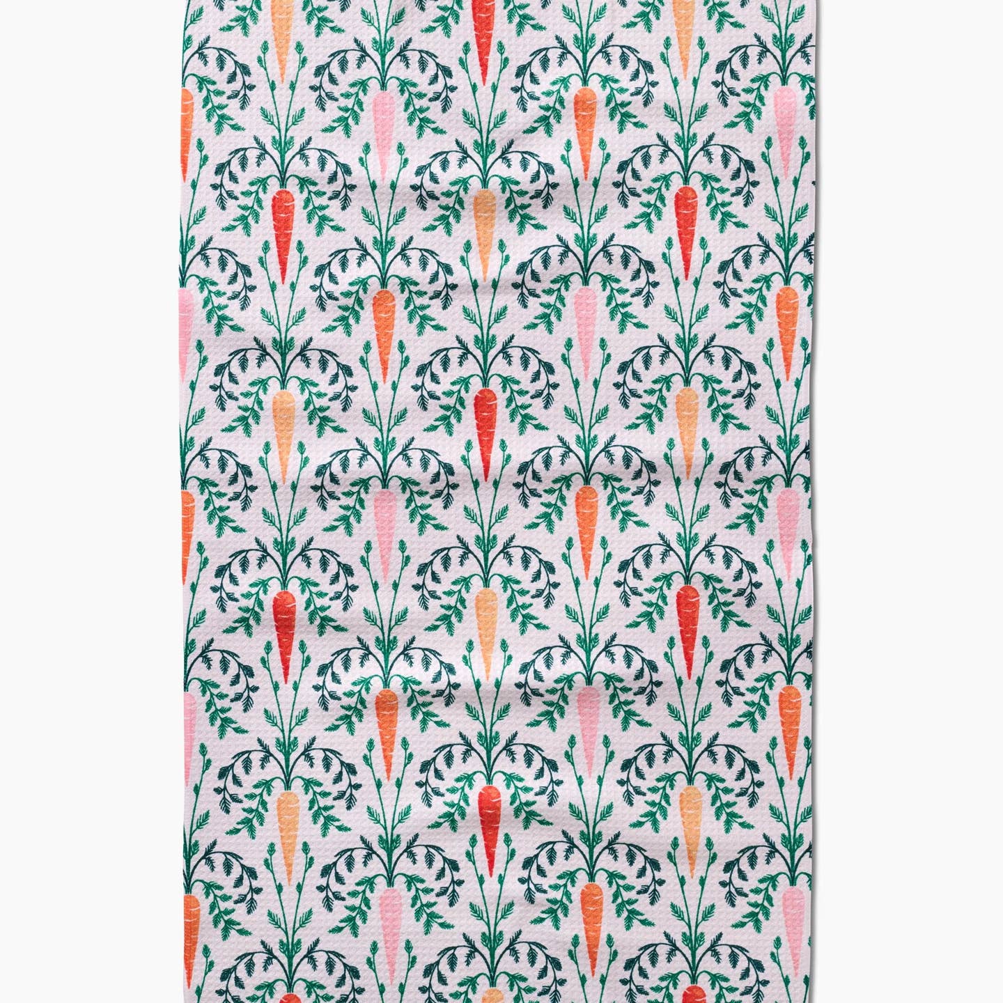 Carrot Damask Tea Towel