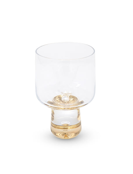 Wine Glasses with Gold Reflection Base - Set of 2