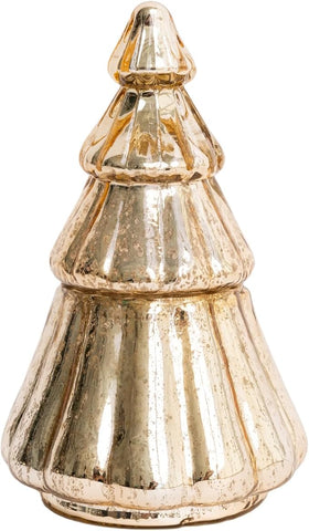 Gold Christmas Tree Candle