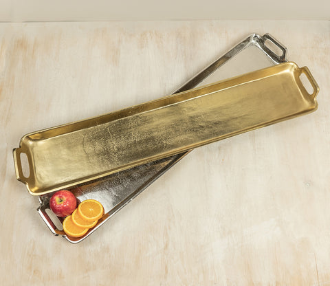 Gilded Long Tray - Gold