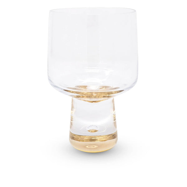 Wine Glasses with Gold Reflection Base - Set of 2