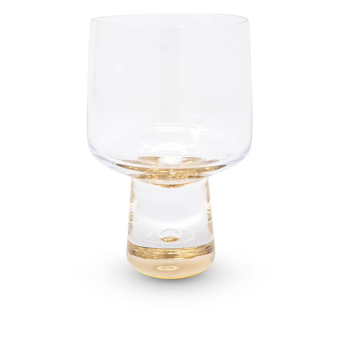 Wine Glasses with Gold Reflection Base - Set of 2