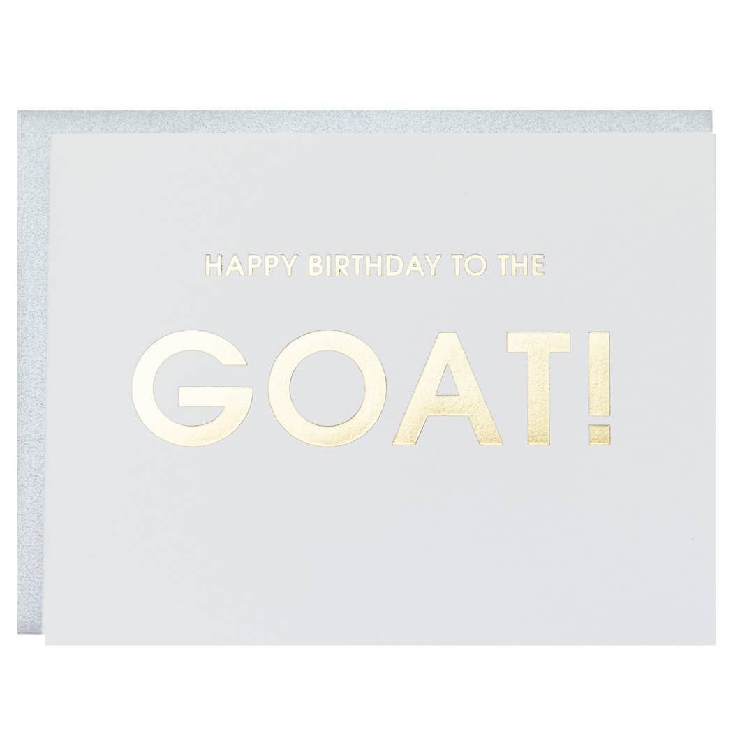 Happy Birthday To the Goat - Birthday Letterpress Card