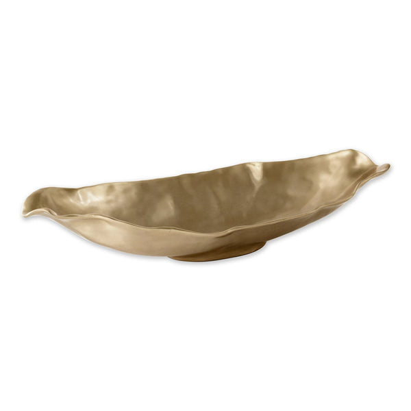 Medium Long Oval Bowl Maia Gold (Sierra Modern Metalware)