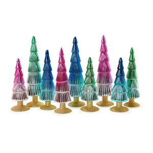 Merry and Bright Mercury Ombré Christmas Trees