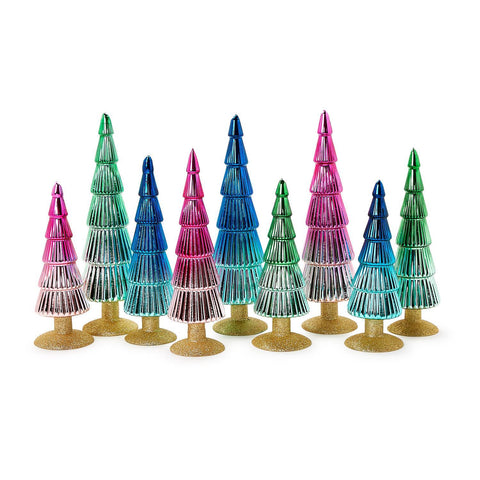 Merry and Bright Mercury Ombré Christmas Trees