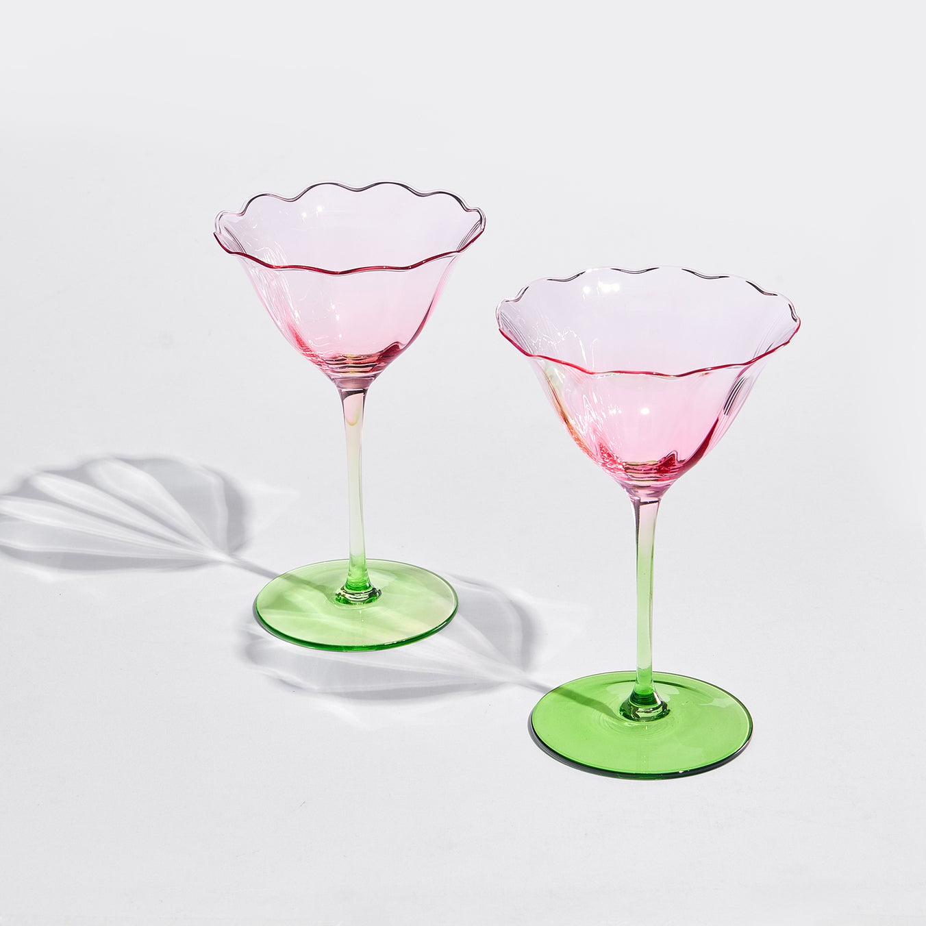 Tulip Shaped Champagne Coupe - Set of 2