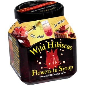 Wild Hibiscus Flowers in Syrup-8.8 oz