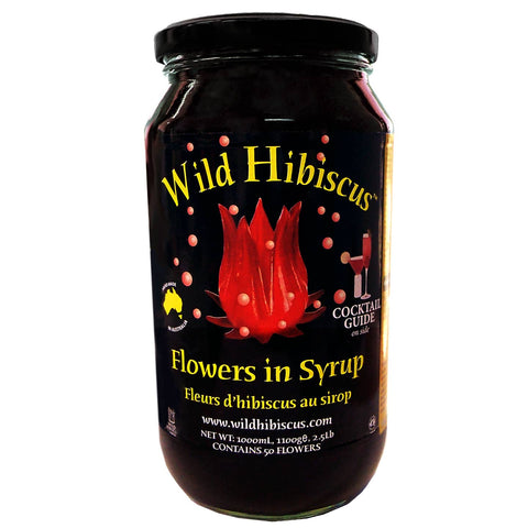 Wild Hibiscus Flowers in Syrup - Large Event Jar
