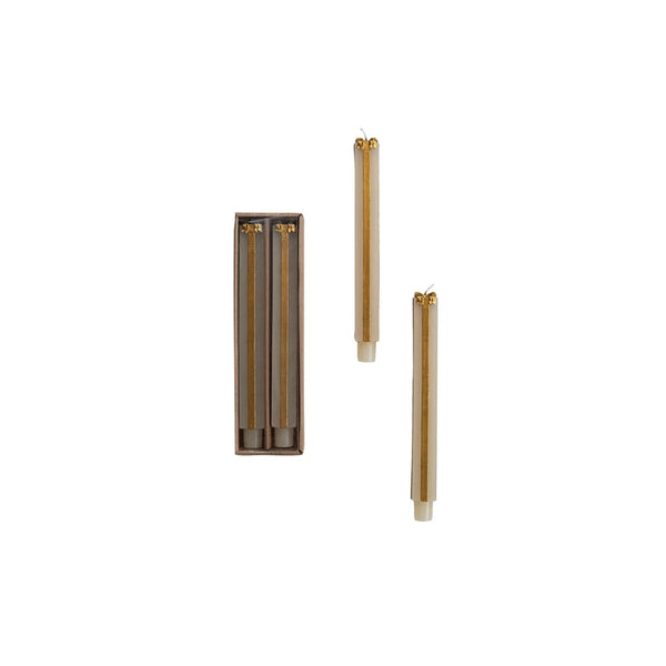 Present Shaped Taper Candles - Set of 2