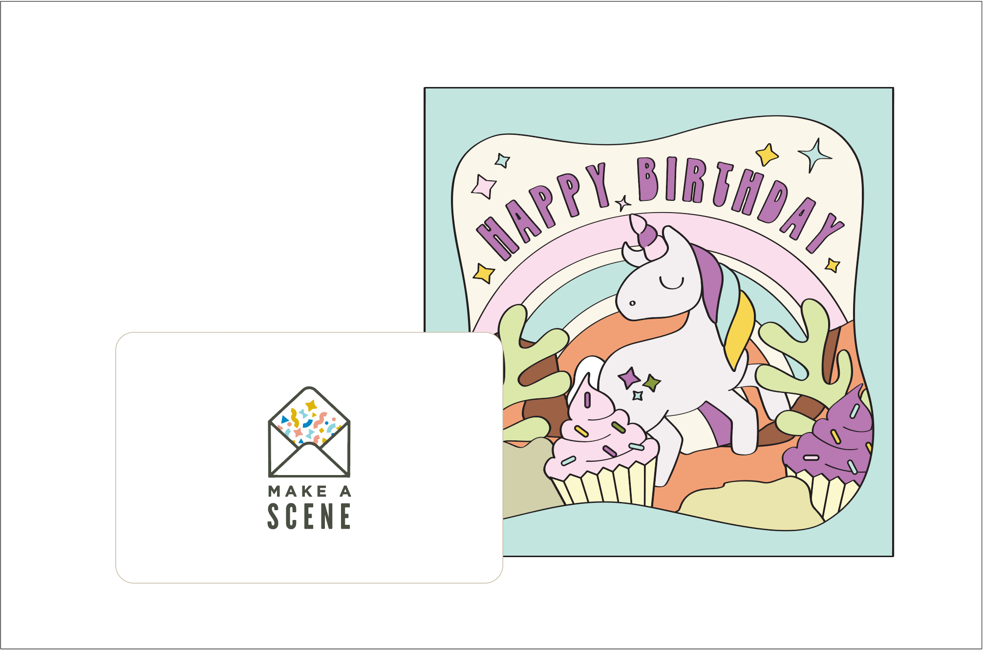 Unicorn Birthday Card
