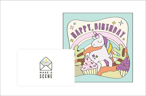 Unicorn Birthday Card
