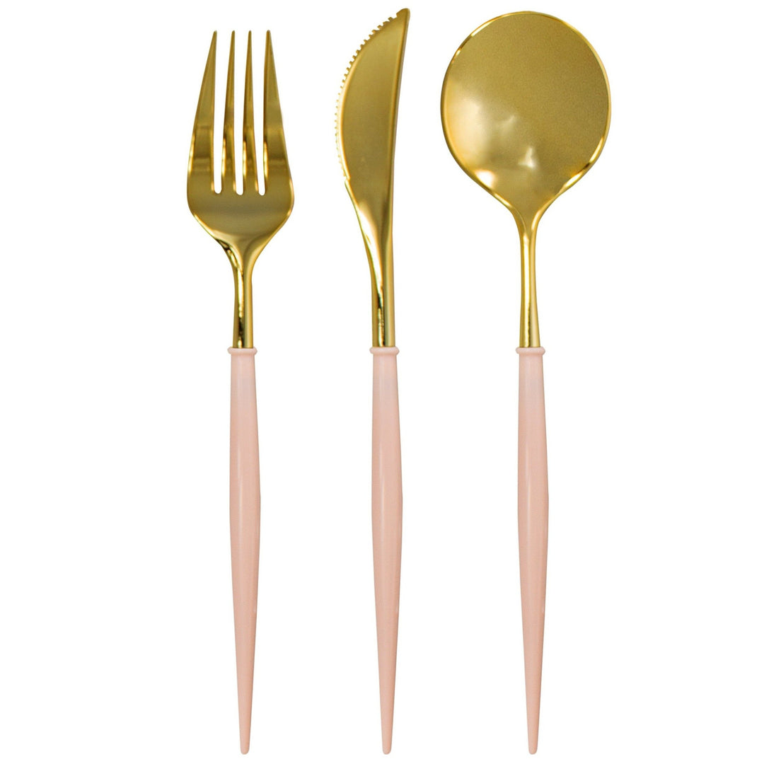 Bella Cutlery - Pink & Gold