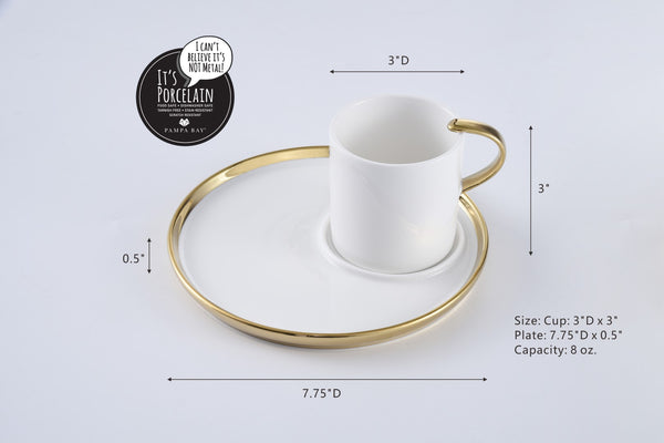 Cappuccino Cup and Plate