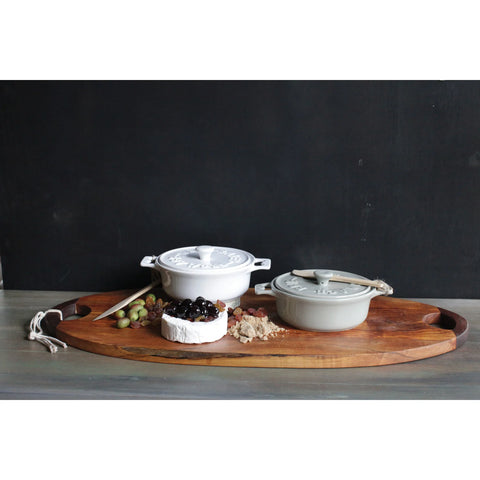 Brie Baker with Lid & Spreader