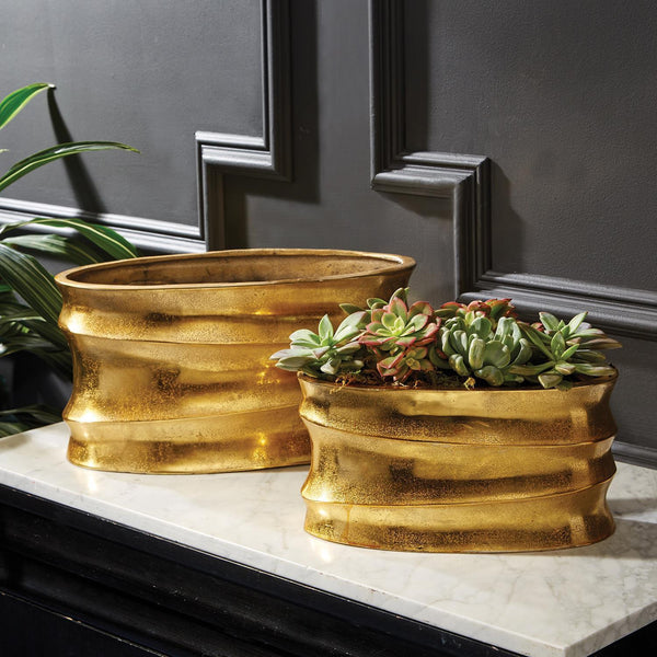 Golden Wave Planter - Assorted Sizes