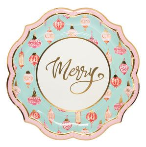 Jolly Holiday Wavy Dinner Plates