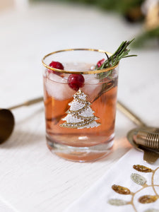 Embellished Tree Cocktail Glass