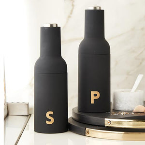 Electric Salt & Pepper Grinder Set - Matte Black