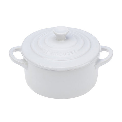 Mini Round Cocotte 8 oz - White