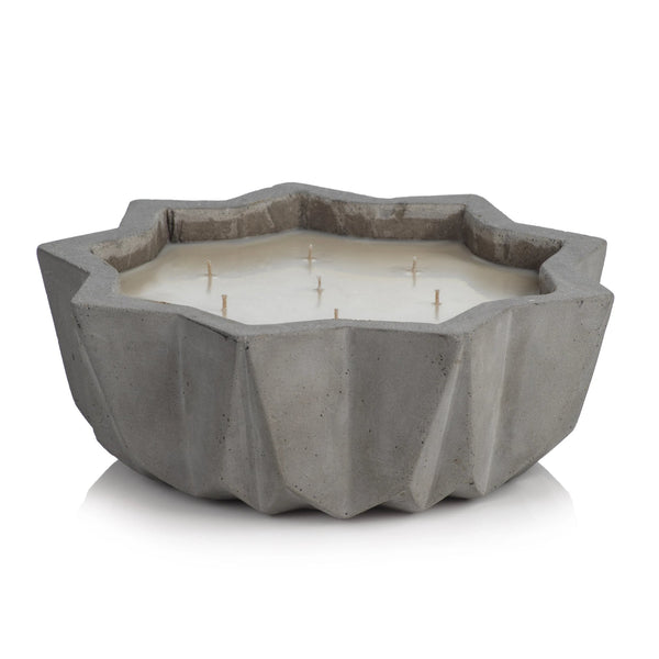 Villa Nouza 7-Wick Concrete Candle/Natural - Fig Vetiver