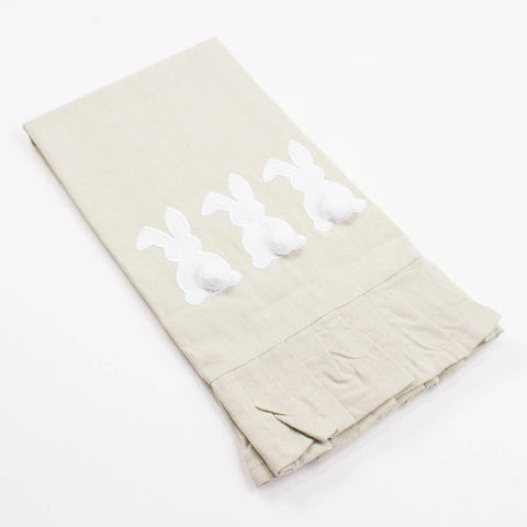 Bunny Ruffle Tea Towel