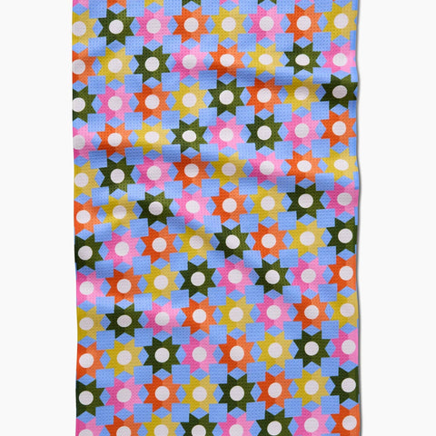 Geometric Garden Tea Towel