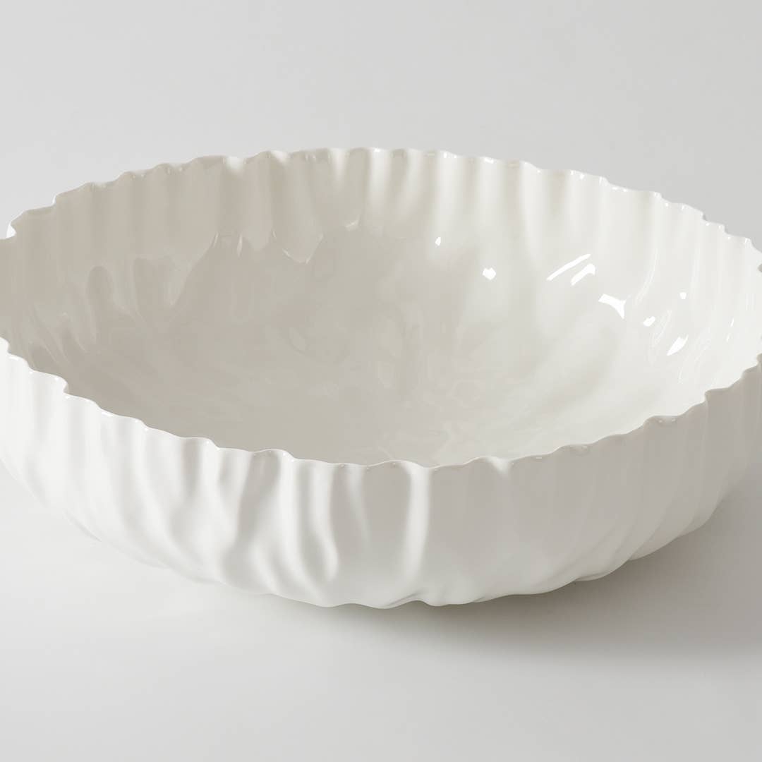 Extra Large Shallow Bowl - Mascali Bianca