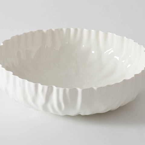 Extra Large Shallow Bowl - Mascali Bianca