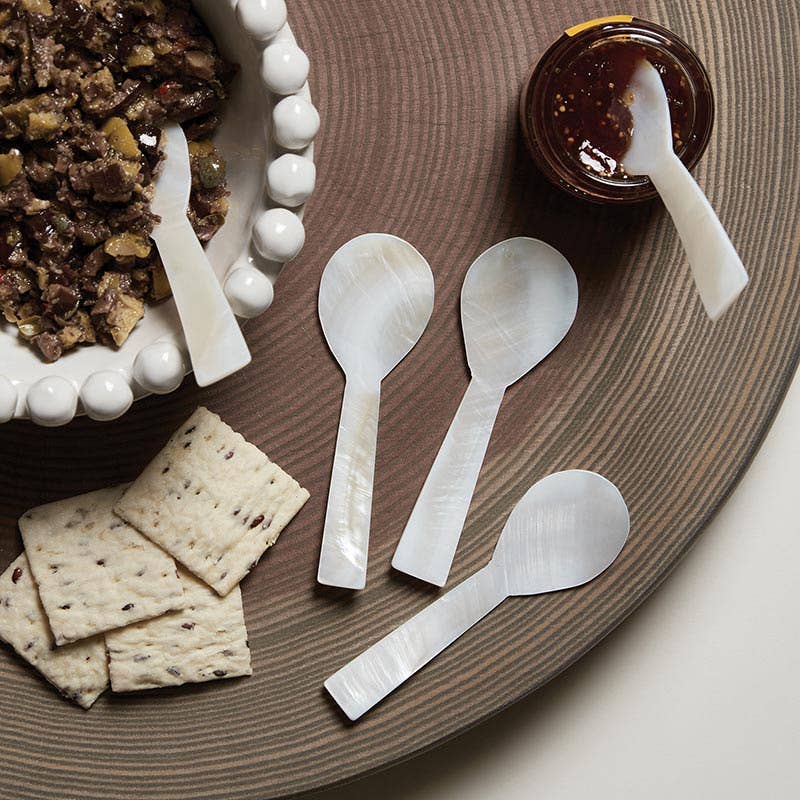 Mother of Pearl Shell Spoons - Set of 3