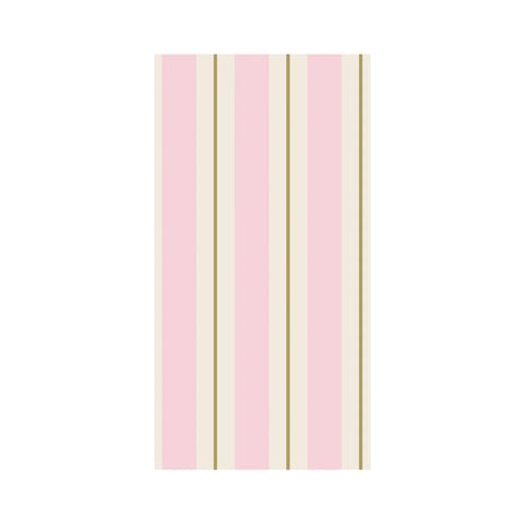 Pink & Gold Awning Stripe Guest Napkin