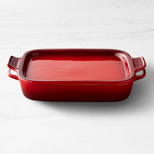 9x13 Rectangular Dish w/ Platter Lid - Cerise