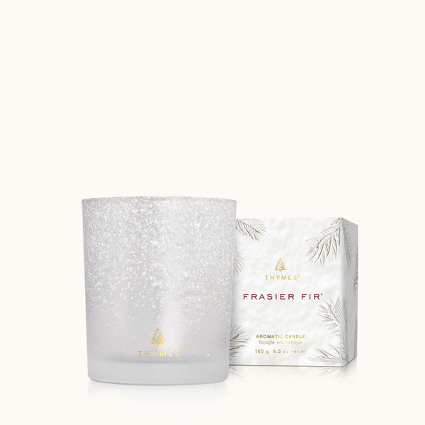 Frasier Fir Medium Flocked Candle - 6.5oz