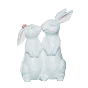 Kissing Bunny Figurine