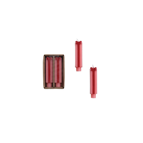 Present Shaped Taper Candles - Set of 2 unscented