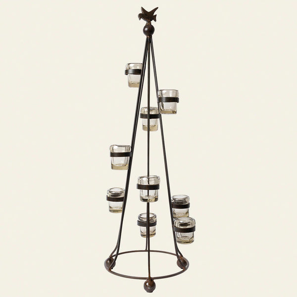 Pajarito Arbol Candelabra w/ 9 Votives